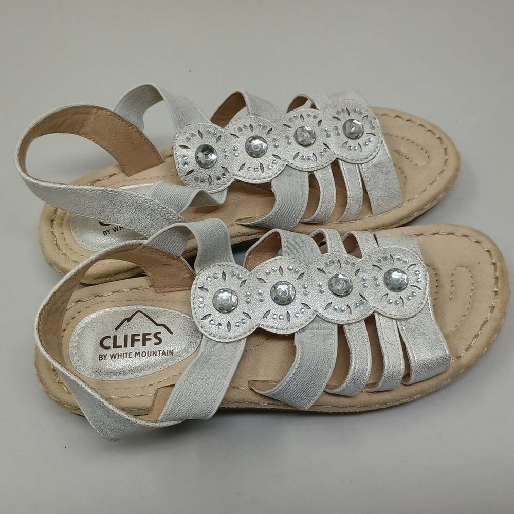 Cliffs by White Mountain Women's Silver Bling Sandals - Picture 4 of 4